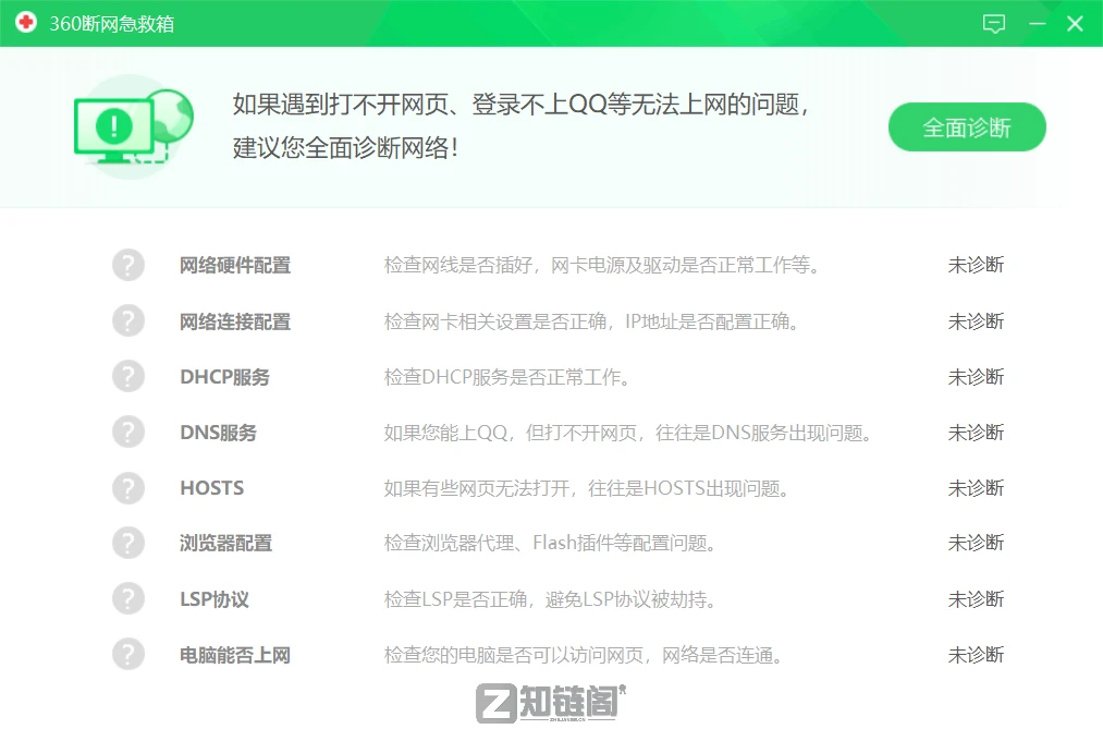能上QQ打不开网页怎么办？360断网急救箱独立版修复DNS错误插图